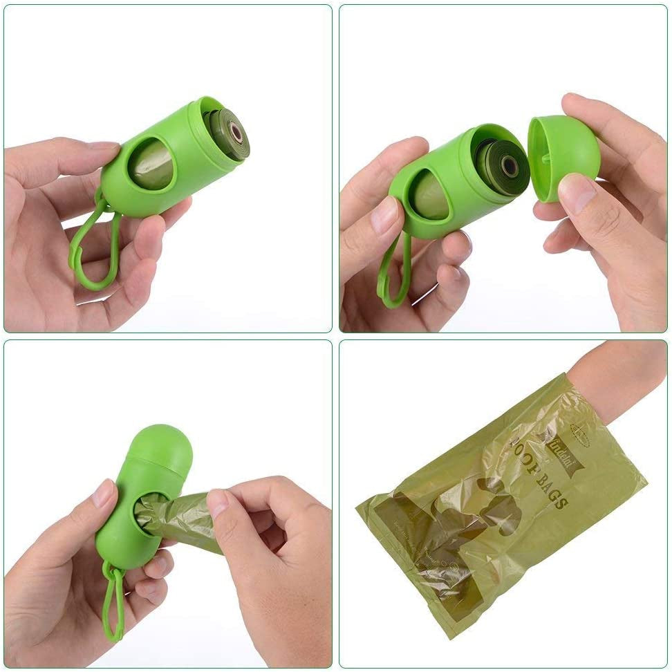 Dog Poop Bag Biodegradable Scented: Leak Proof Dog Waste Bags with 1 Dispenser, Eco-Friendly Poop Bags 26 Rolls Refills -390 Counts