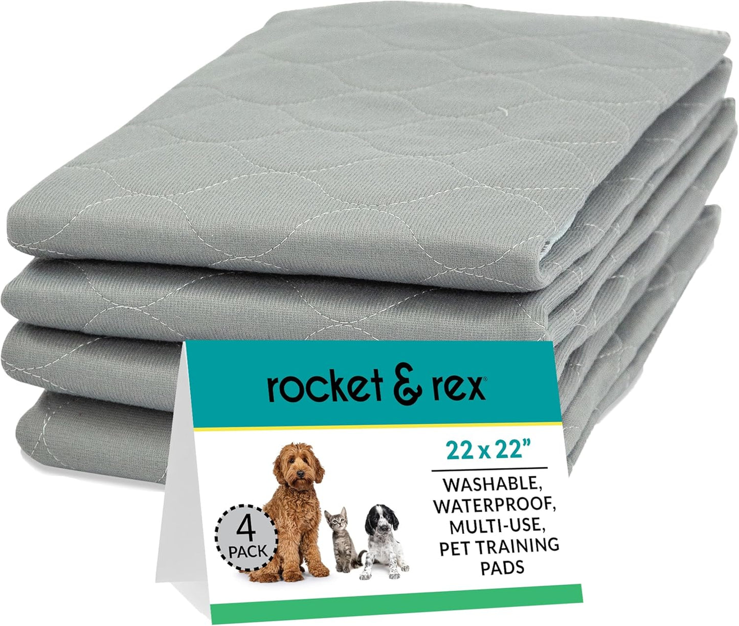 Washable Pee Pads for Dogs | Reusable Puppy Pads and Whelping Pads | Waterproof, Absorbent, Easy Cleanup | Tons of Uses in Home | Single Purchase, Reduces Waste